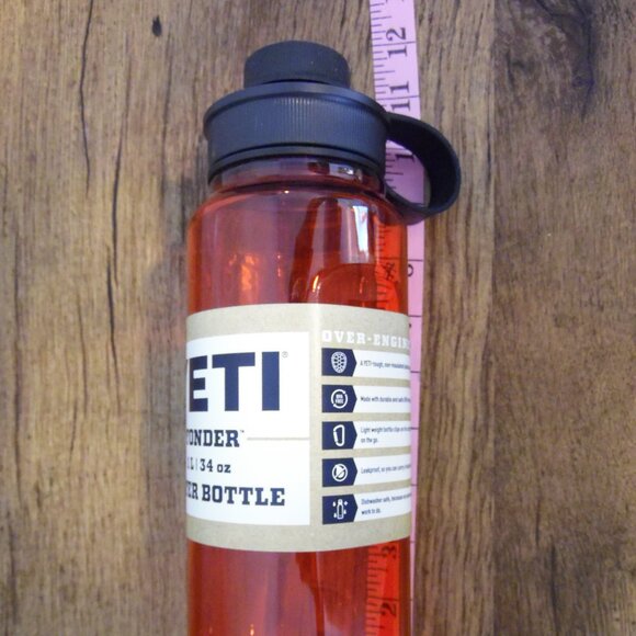 YETI Yonder Tether Lightweight Carry for long haul hydration Red 1L/34 oz   NEW - Picture 7 of 7